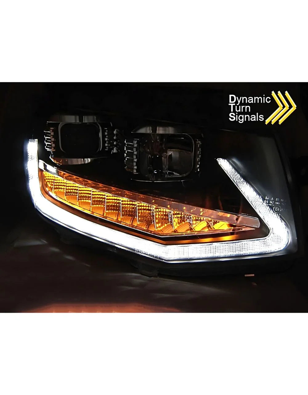 VW T6 2015-2019 Fari Anteriori DRL LED Frecce Dinamiche - autorivallo