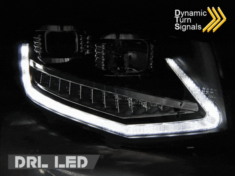 VW T6 2015-2019 Fari Anteriori DRL LED Frecce Dinamiche - autorivallo