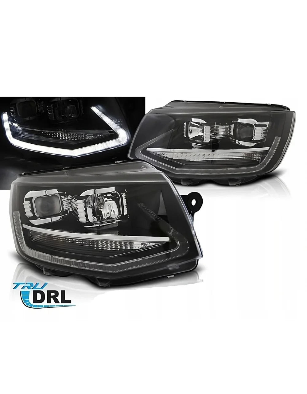 VW Transporter T6 2015-2019 Fari Anteriori Luci Diurne LED - autorivallo