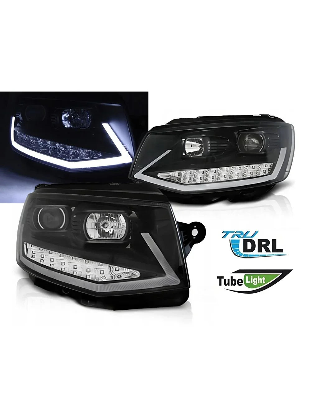 VW Transporter T6 2015-2019 Fari Anteriori Luci Diurne LED - autorivallo
