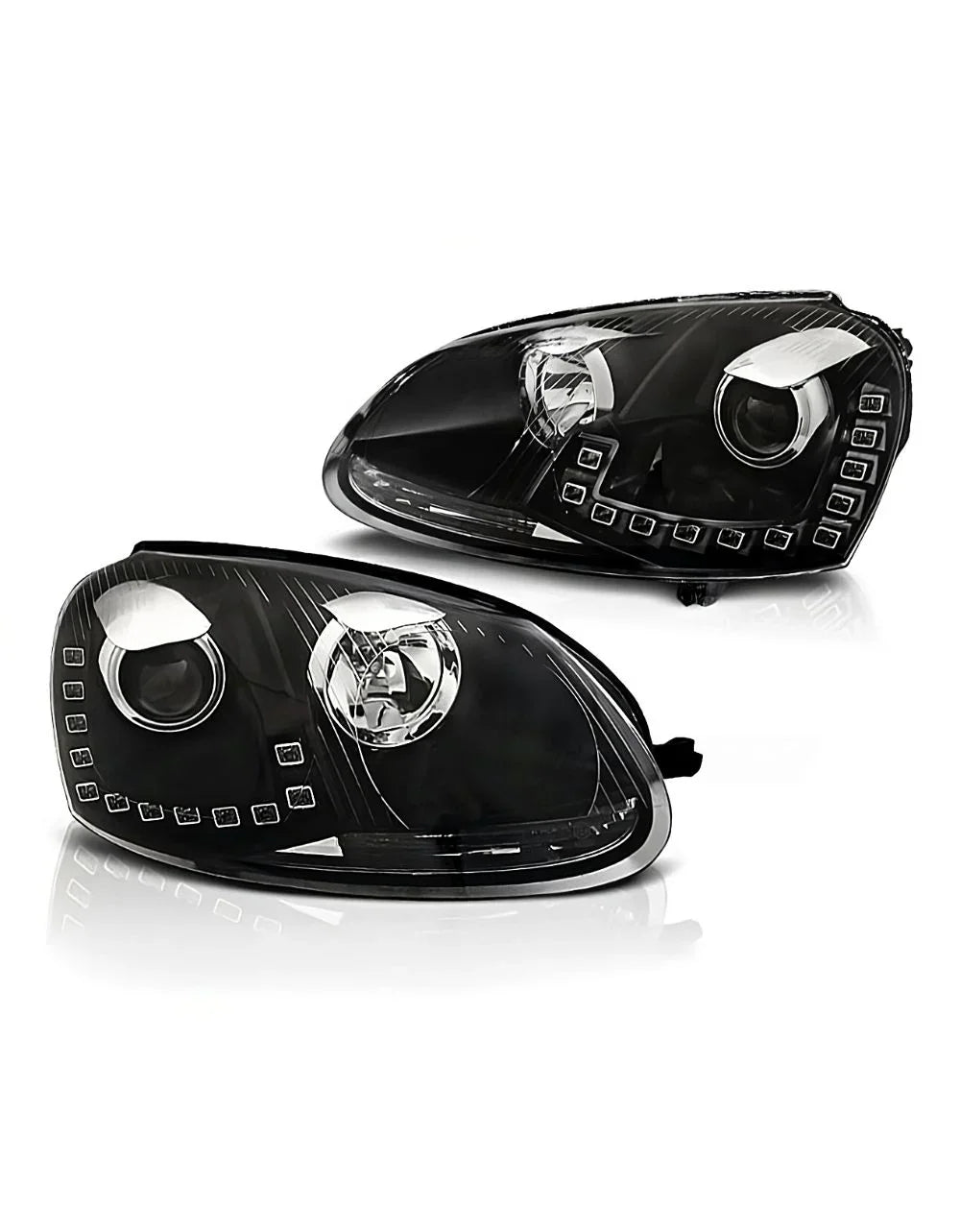 VW Golf 5 2003-2008 Fari Anteriori Luci Diurne LED DRL Reali - autorivallo