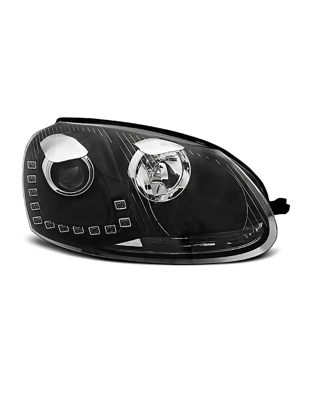 VW Golf 5 2003-2008 Fari Anteriori Luci Diurne LED DRL Reali - autorivallo