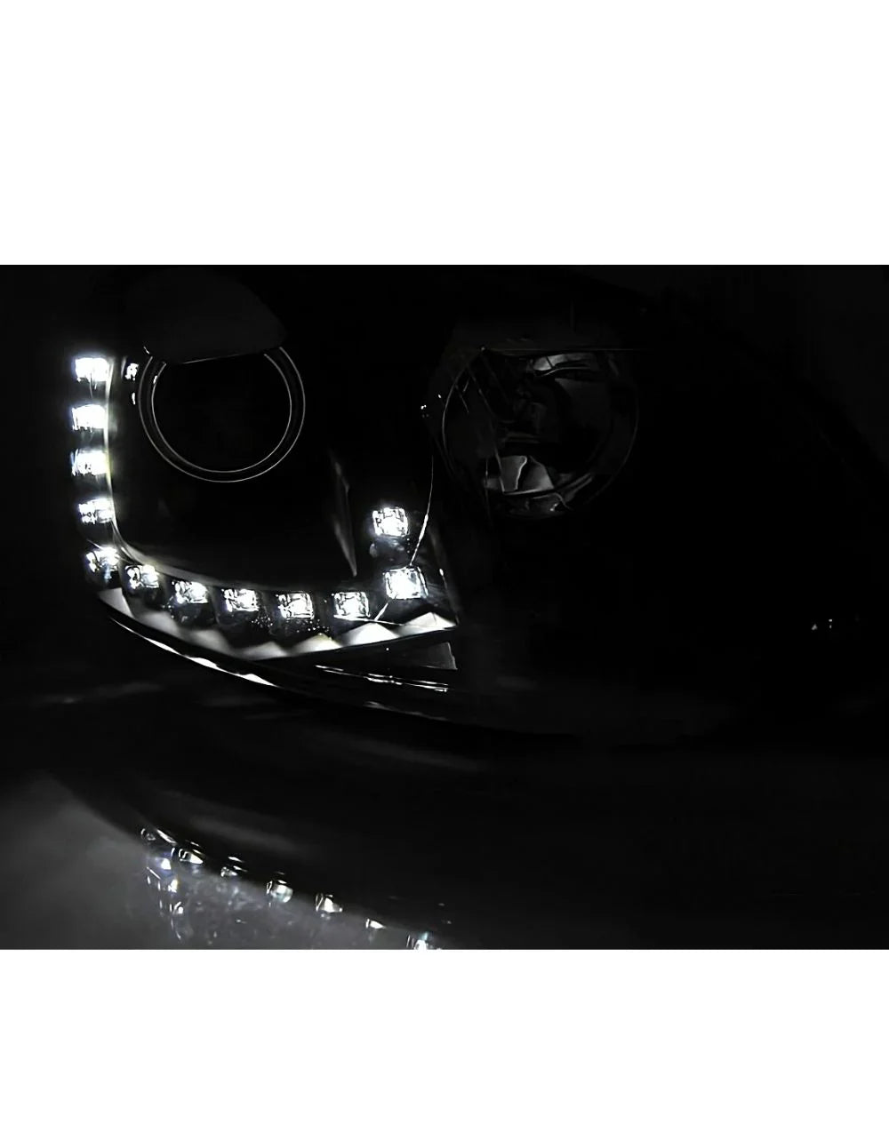 VW Golf 5 2003-2008 Fari Anteriori Luci Diurne LED DRL Reali - autorivallo