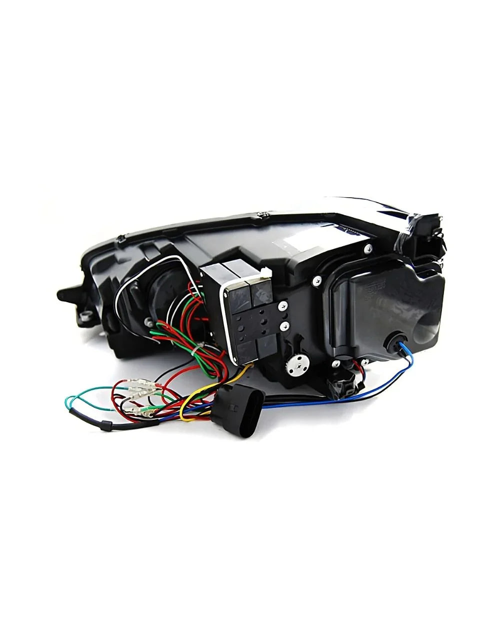 VW Golf 7 2012-2017 Fari Anteriori DRL LED R-Line Look Nero - autorivallo