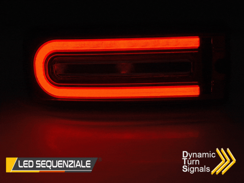 Mercedes G W463 2008-2017 Fari Fanali Posteriori Full LED Nero - autorivallo