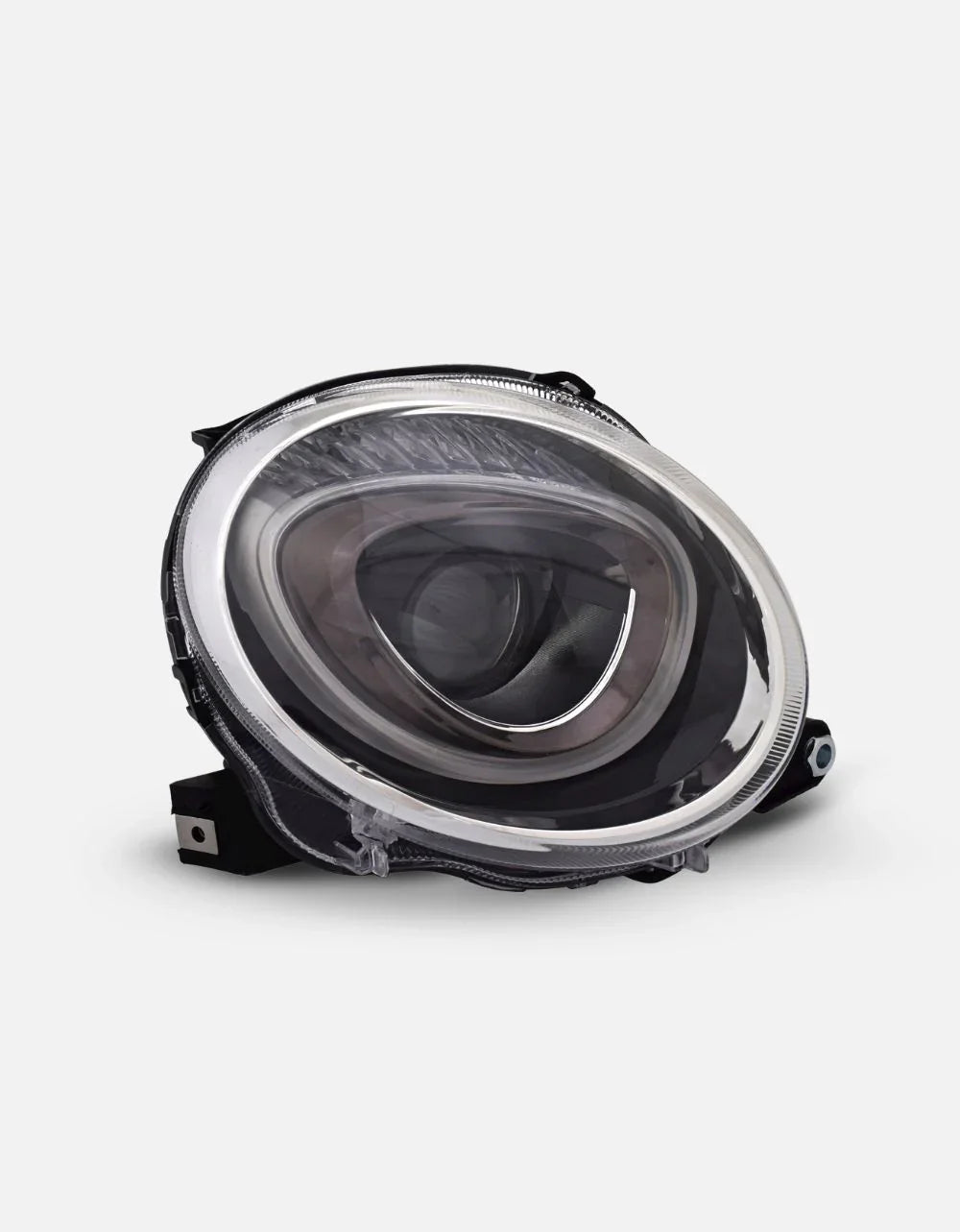 Fiat 500 500C 2015-2023 Fari Anteriori Lenticolari H7 Nero - autorivallo