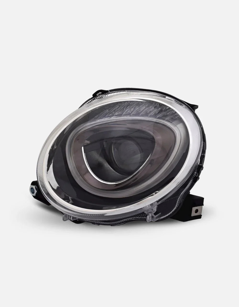 Fiat 500 500C 2015-2023 Fari Anteriori Lenticolari H7 Nero - autorivallo