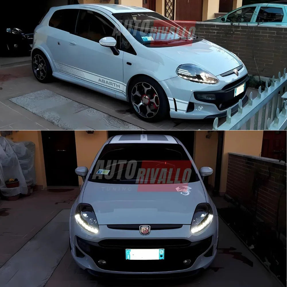 Fiat Punto EVO 199 2009-2012 Fari Anteriori Luci Diurne LED - autorivallo