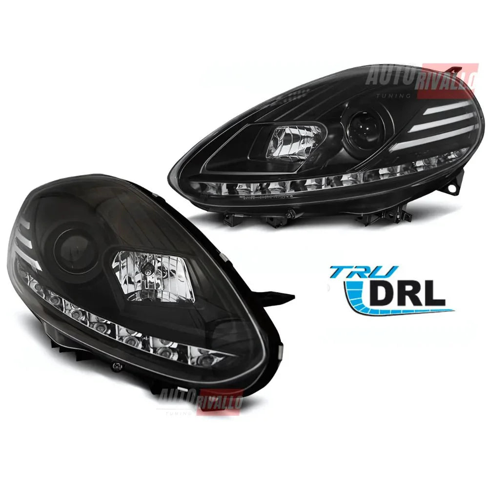 Fiat Punto EVO 199 2009-2012 Fari Anteriori Luci Diurne LED - autorivallo