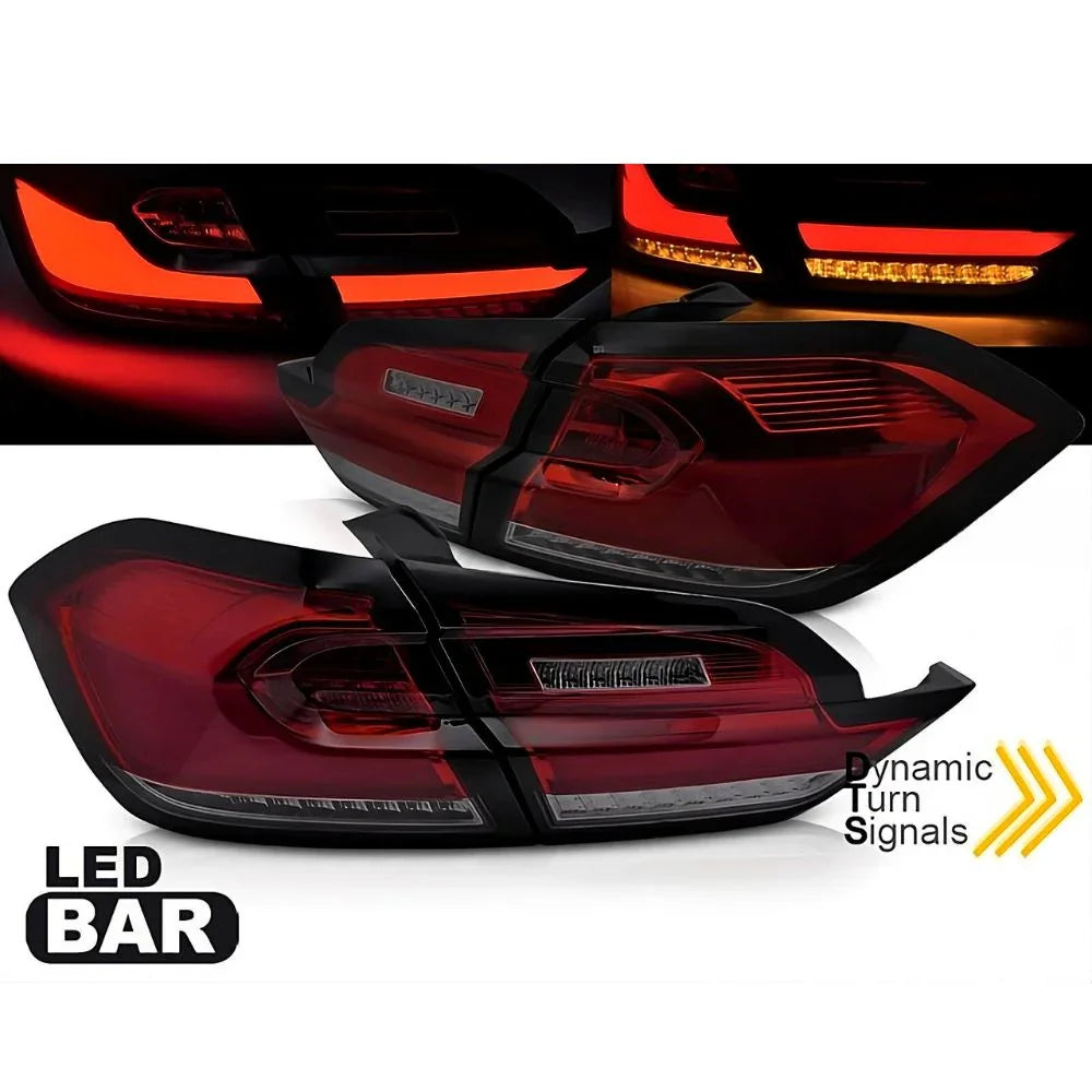 Ford Fiesta MK8 2017-2021 Fanali Posteriori Full LED Lightbar - autorivallo