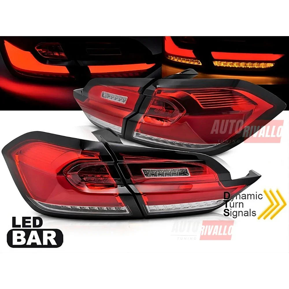 Ford Fiesta MK8 2017-2021 Fanali Posteriori Full LED Lightbar - autorivallo