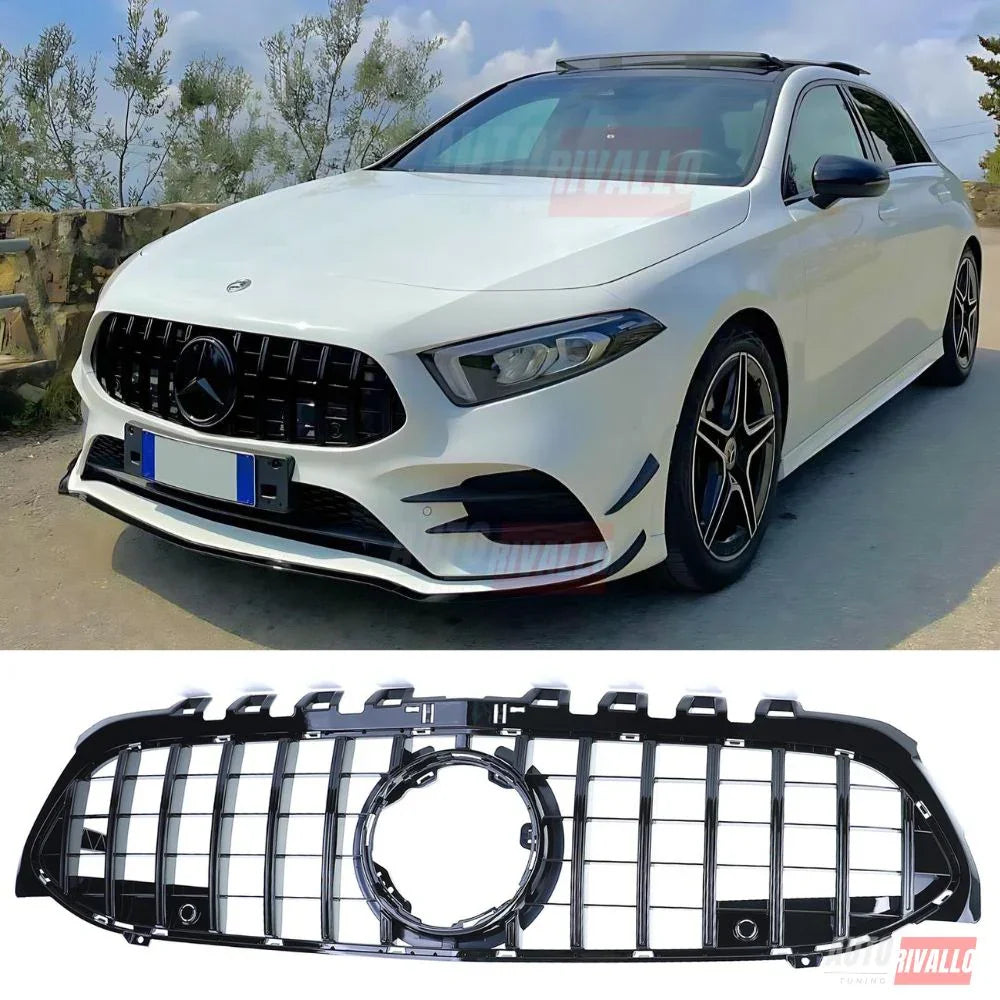 Mercedes A W177 2018-2022 Calandra GTR A45 AMG Look Nero - autorivallo