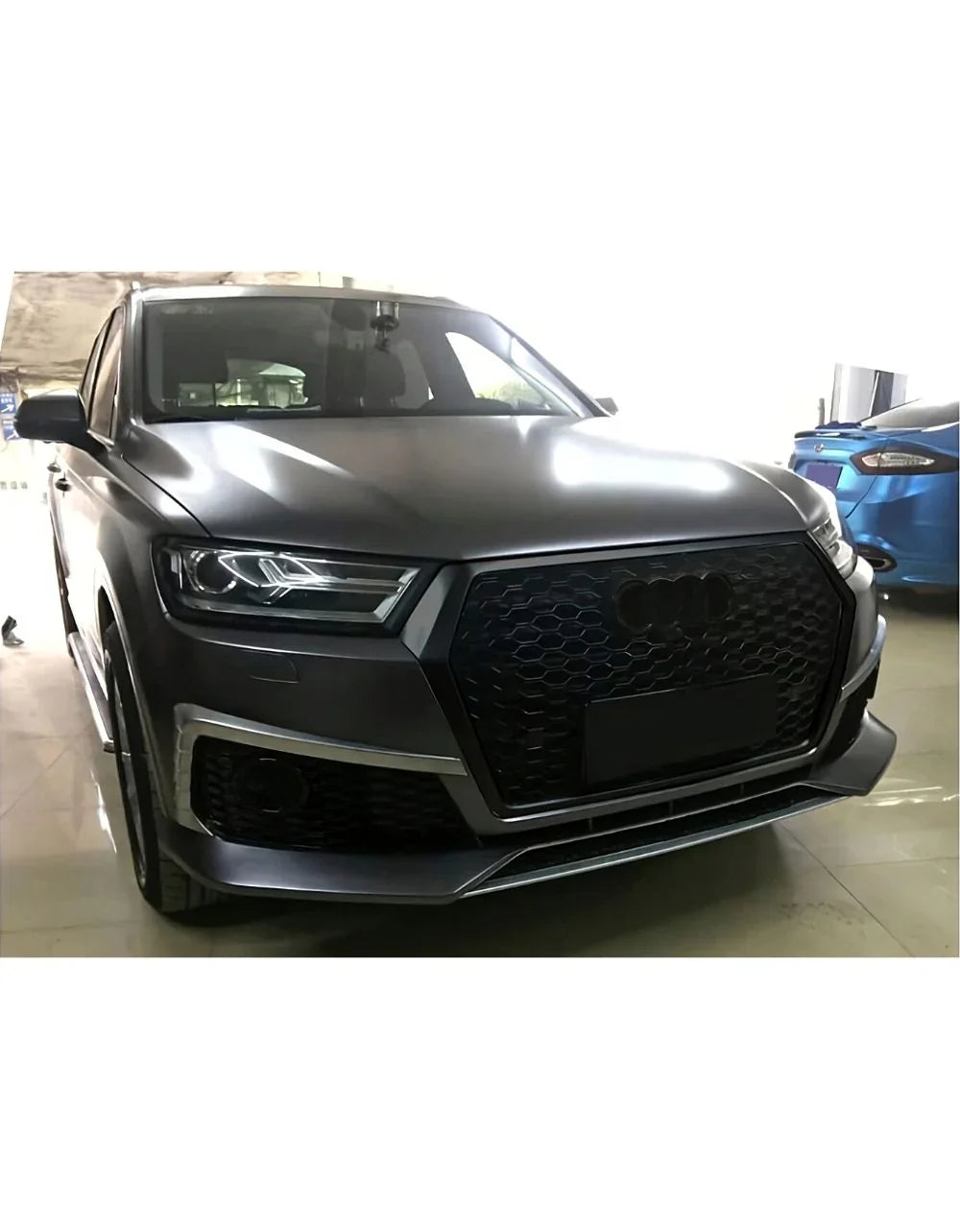 Audi Q7 4M 2015-2019 Griglia Anteriore RSQ7 Look Nero Lucido - autorivallo