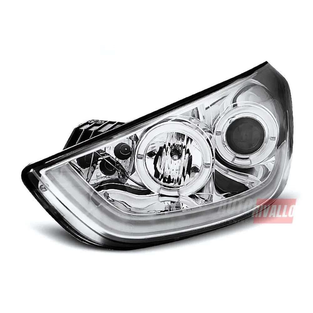 Hyundai IX35 2010-2013 Fari Anteriori LED Lightube Cromati - autorivallo