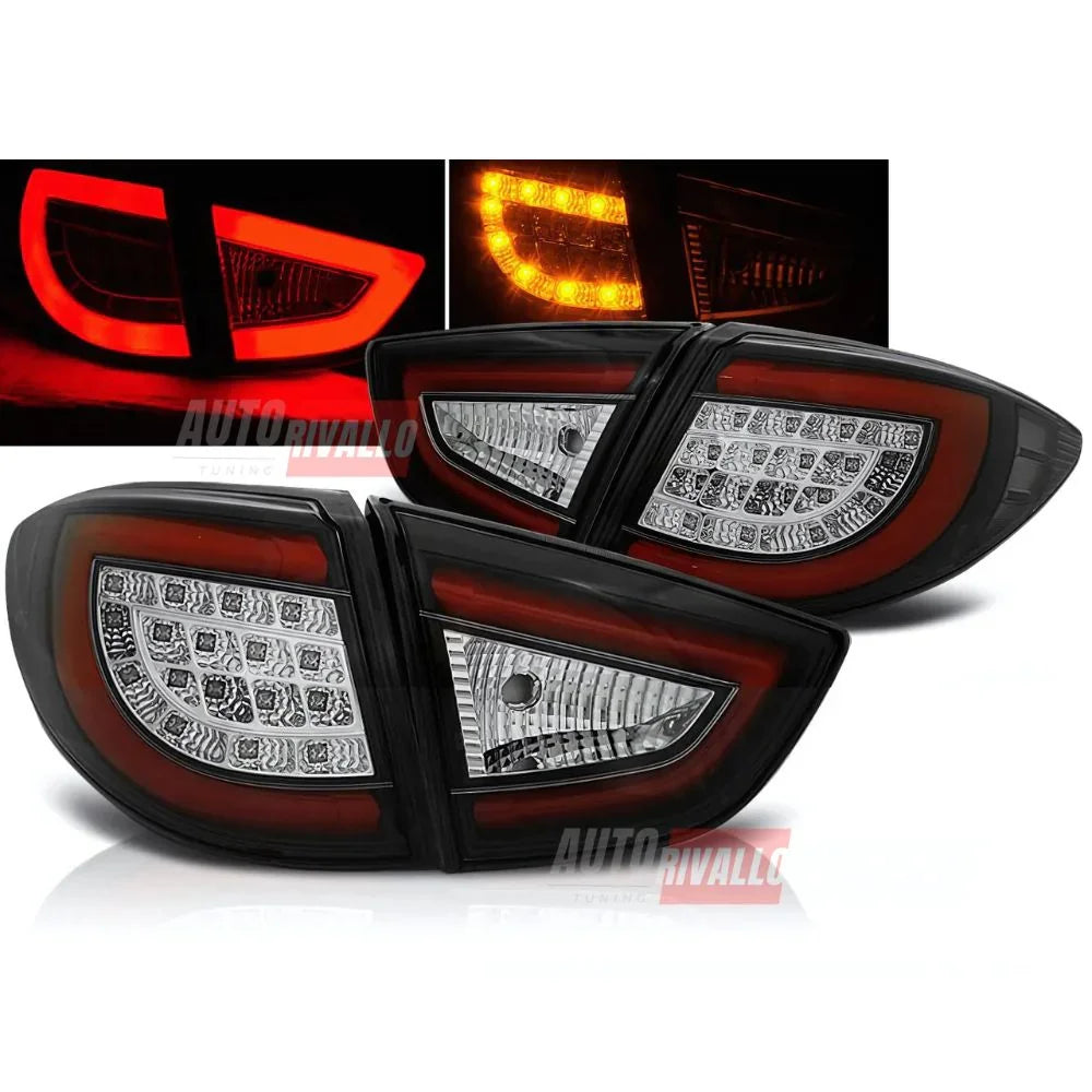 Hyundai IX35 2010-2013 Fari Posteriori LED Lightube Neri - autorivallo