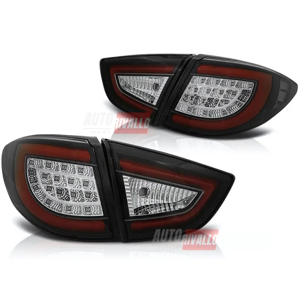Hyundai IX35 2010-2013 Fari Posteriori LED Lightube Neri - autorivallo