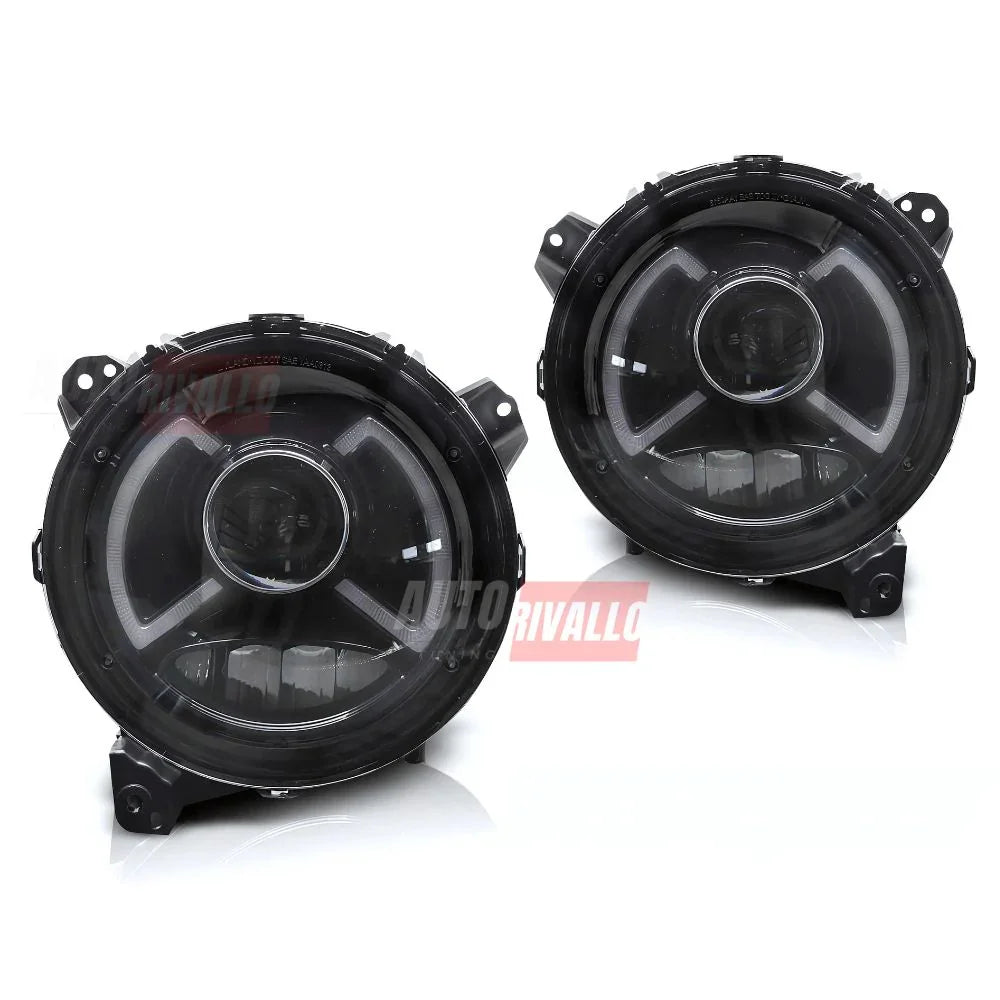 Jeep Wrangler IV JL 2017-2023 Fari Anteriori Full LED DRL - autorivallo