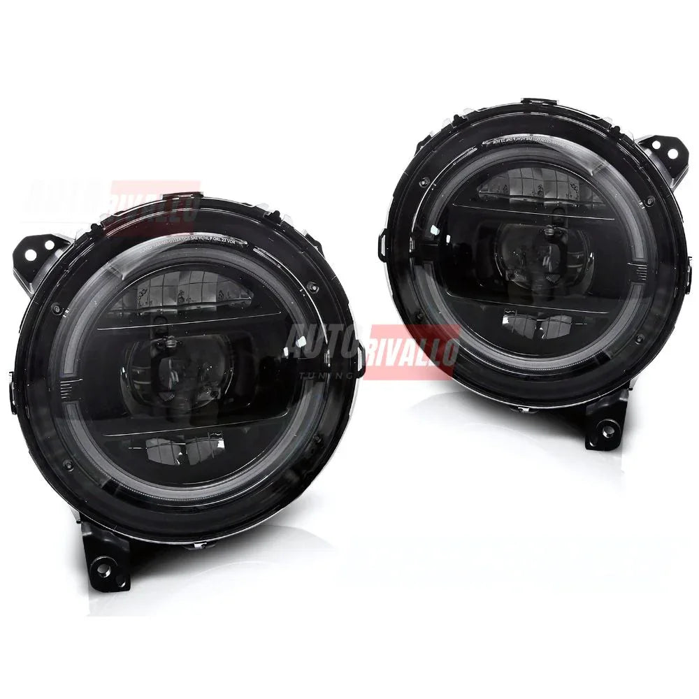 Jeep Wrangler IV JL 2017-2023 Fari Anteriori Full LED DRL - autorivallo