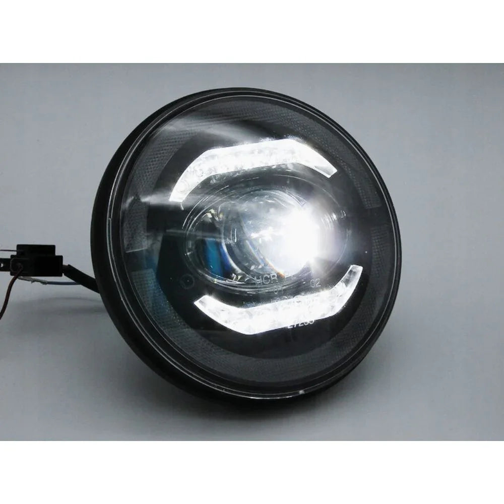 Jeep Wrangler JK 2007-2018 Fari Anteriori Full LED TFL Angel Eyes - autorivallo