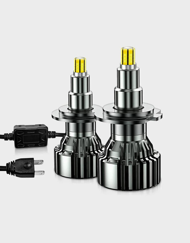 Kit Lampade H7 LED Fari Lenticolari Bianco Ghiaccio 6000K 4500lm - autorivallo