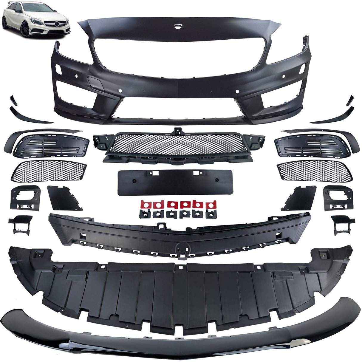 Mercedes Classe A W176 2012-2018 Paraurti Anteriore A45 AMG - autorivallo