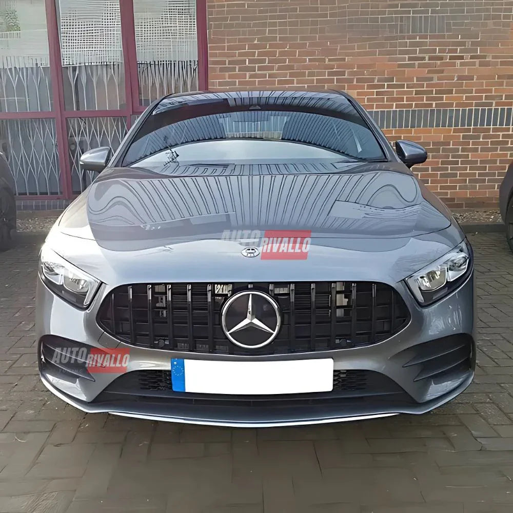 Mercedes A W177 18-22 Griglia Anteriore A45 AMG Look Nero - autorivallo