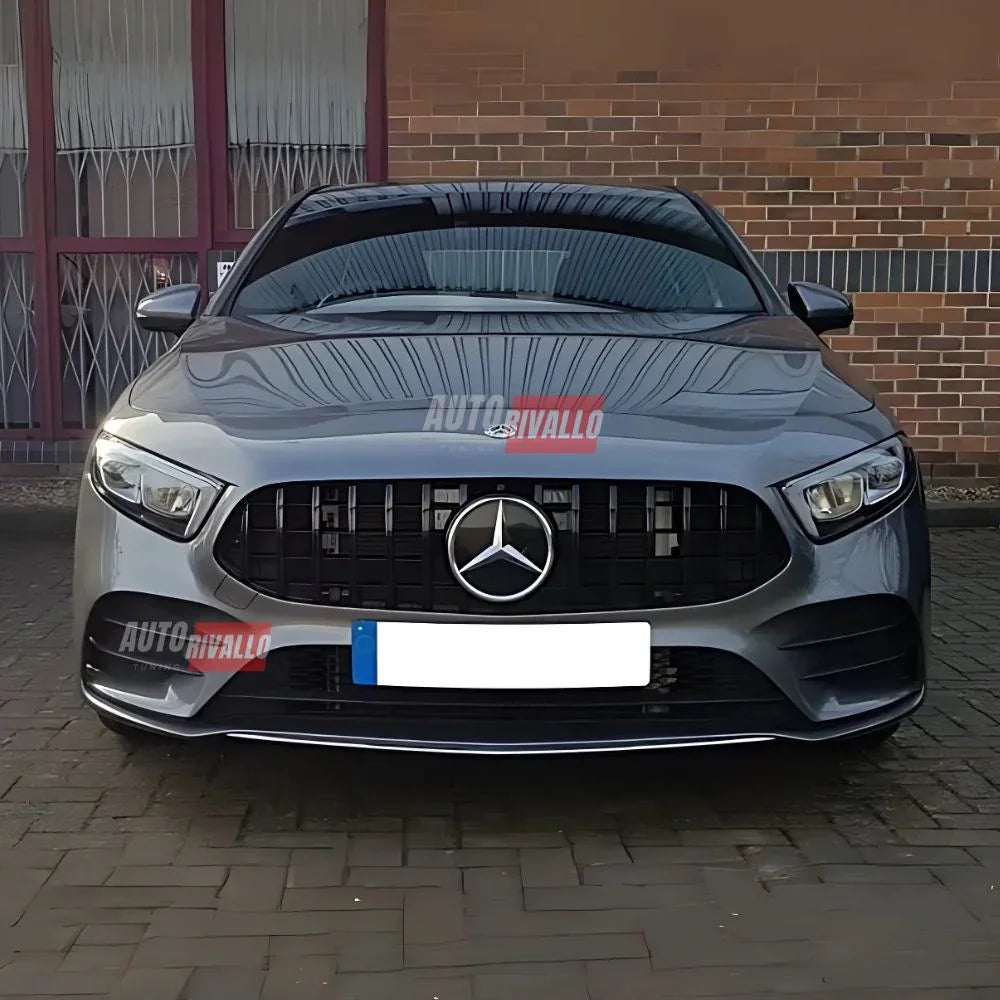 Mercedes A W177 18-22 Griglia Anteriore A45 AMG Look Nero - autorivallo