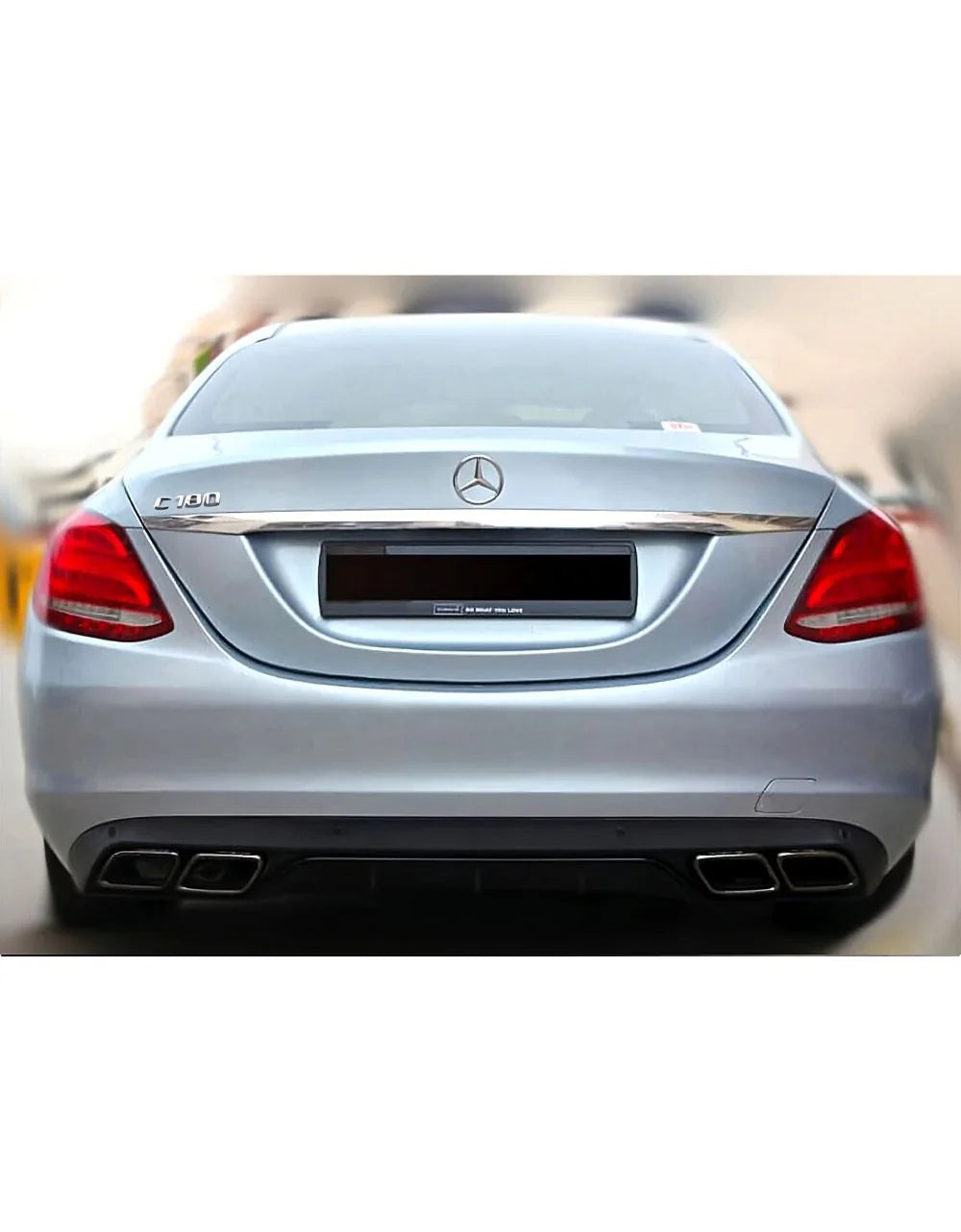 Mercedes Classe C W205 Diffusore AMG Look C63 Doppia Uscita - autorivallo