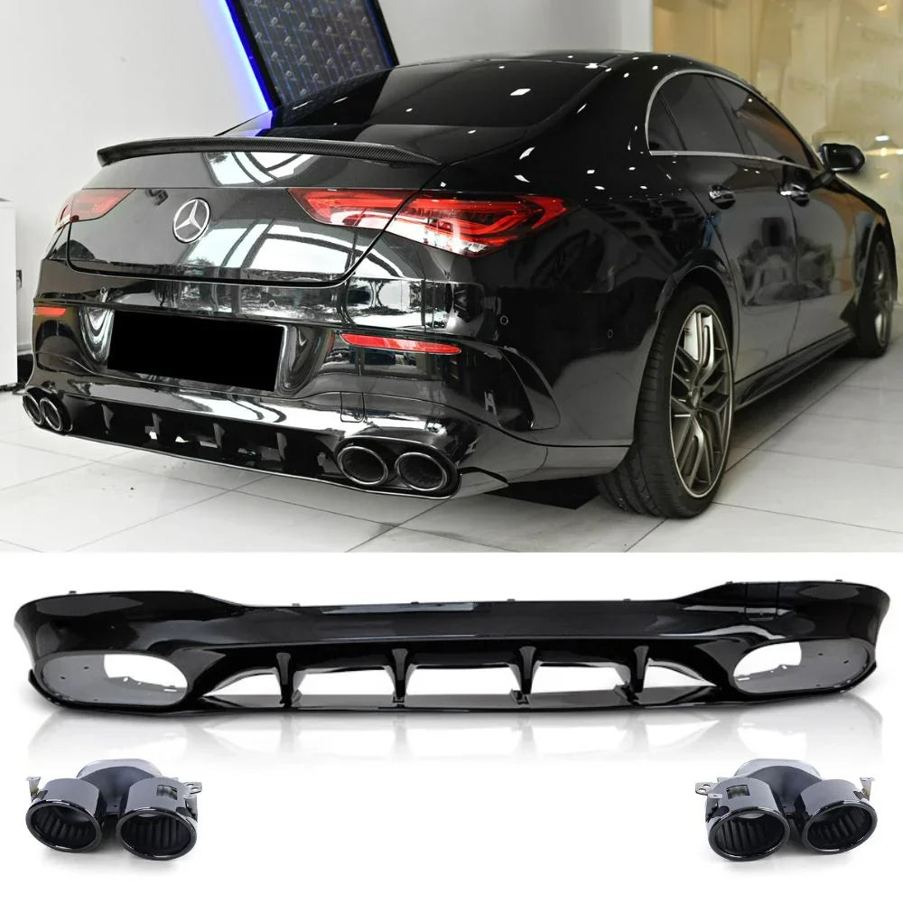 Mercedes CLA C118 X118 2023-2025 Diffusore AMG Look A45S - autorivallo