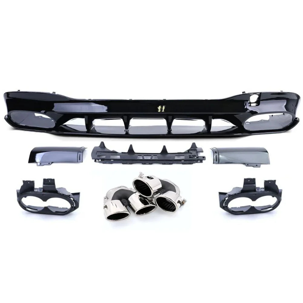 Mercedes CLA C118 X118 2023+ AMG Line Diffusore A45S Look - autorivallo