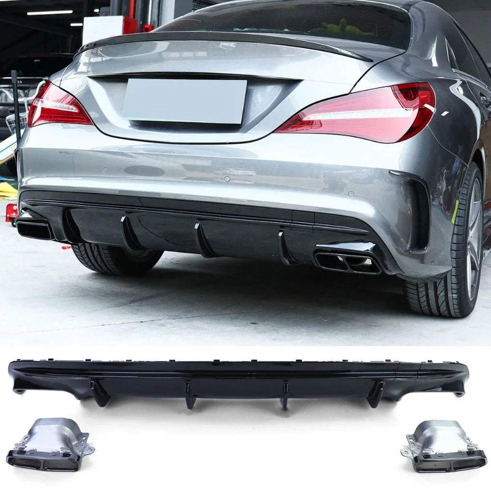 Mercedes CLA W117 2013-2018 AMG Line Diffusore CLA45 Look - autorivallo