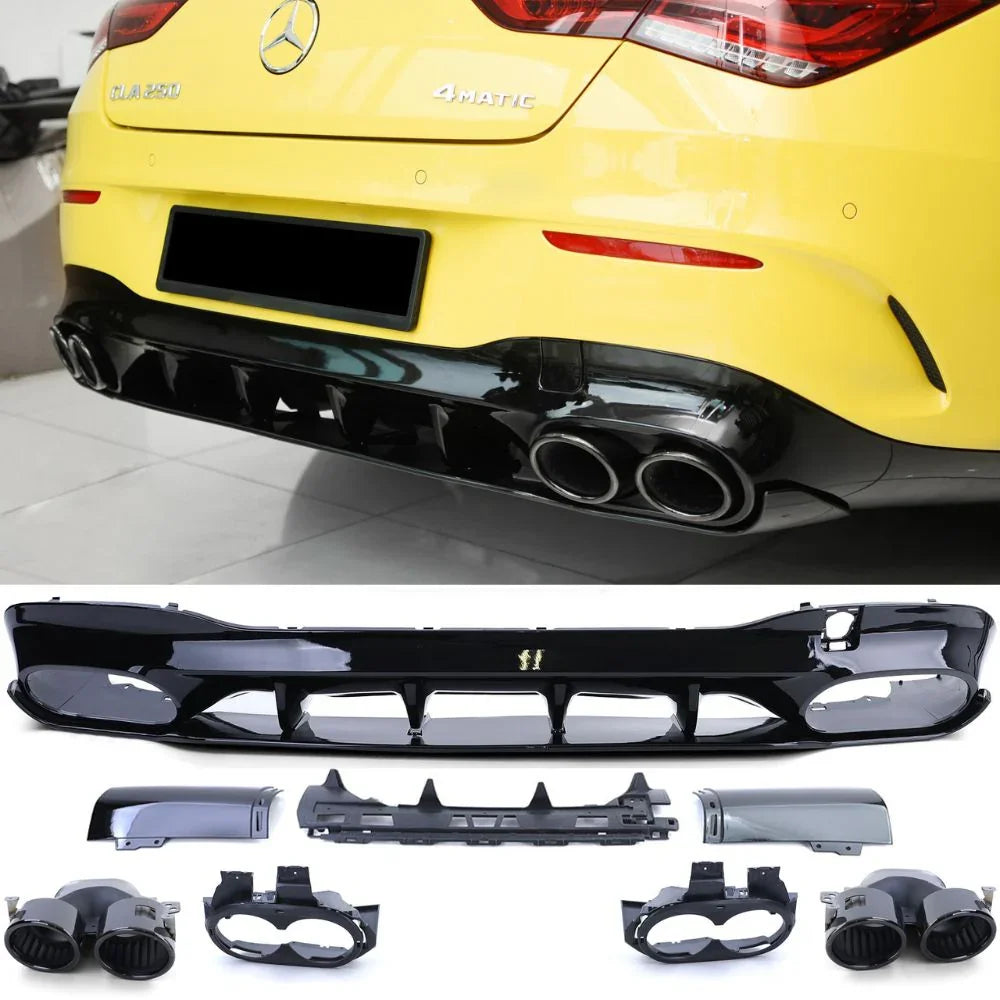 Mercedes CLA W118 2019-2023 AMG Line Diffusore 45S Look - autorivallo