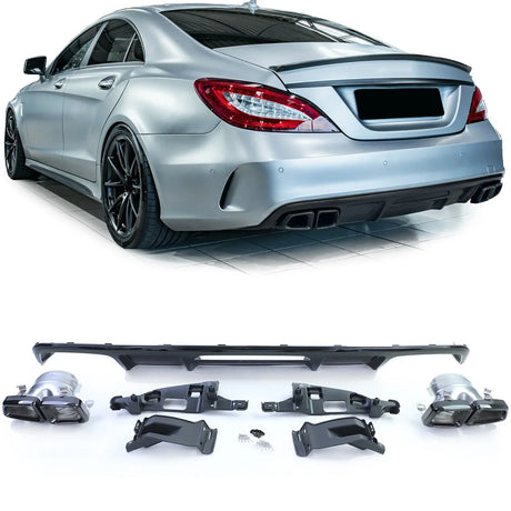 Mercedes CLS C218 2014-2018 Diffusore Posteriore AMG 63 Look - autorivallo