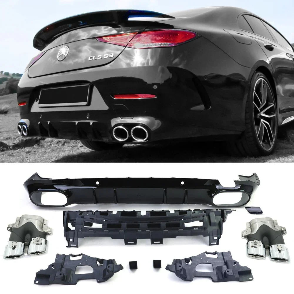 Mercedes CLS C257 AMG Line 2018-2024 Diffusore AMG 55 Look - autorivallo