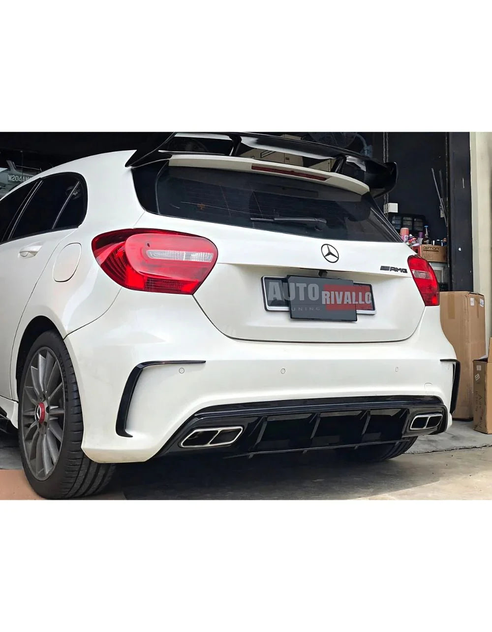 Mercedes A W176 2015-2018 Diffusore Posteriore AMG Line A45 - autorivallo