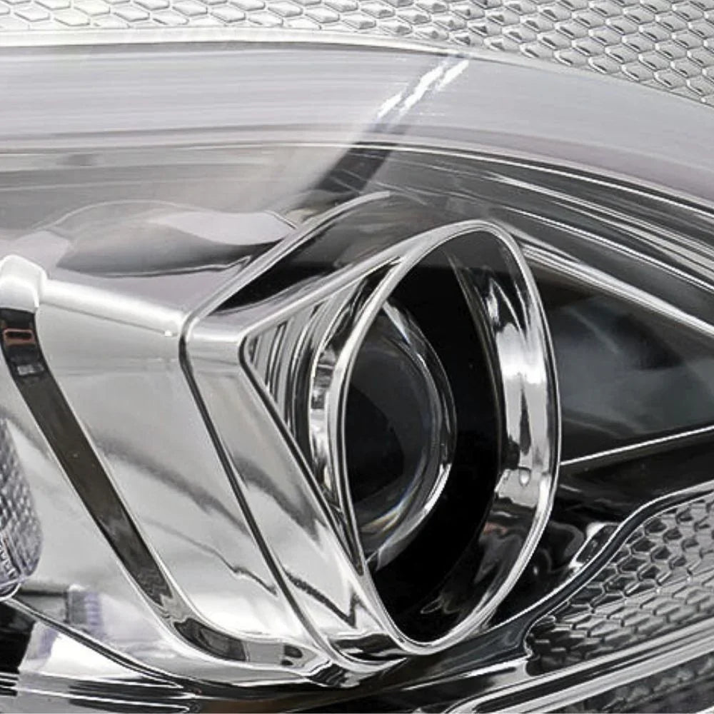 Mercedes C W205 2014-2018 Fari Anteriori LED Cromati Lightube - autorivallo