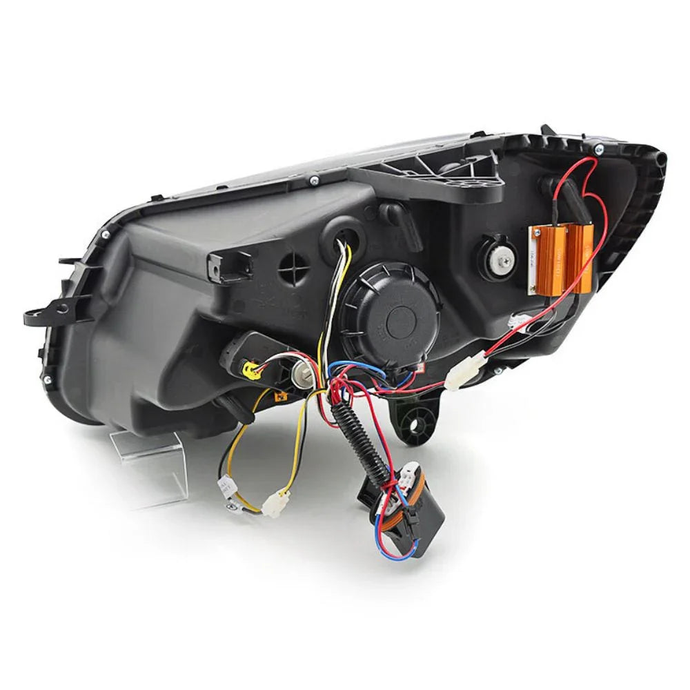 Mercedes C W205 2014-2018 Fari Anteriori LED Cromati Lightube - autorivallo