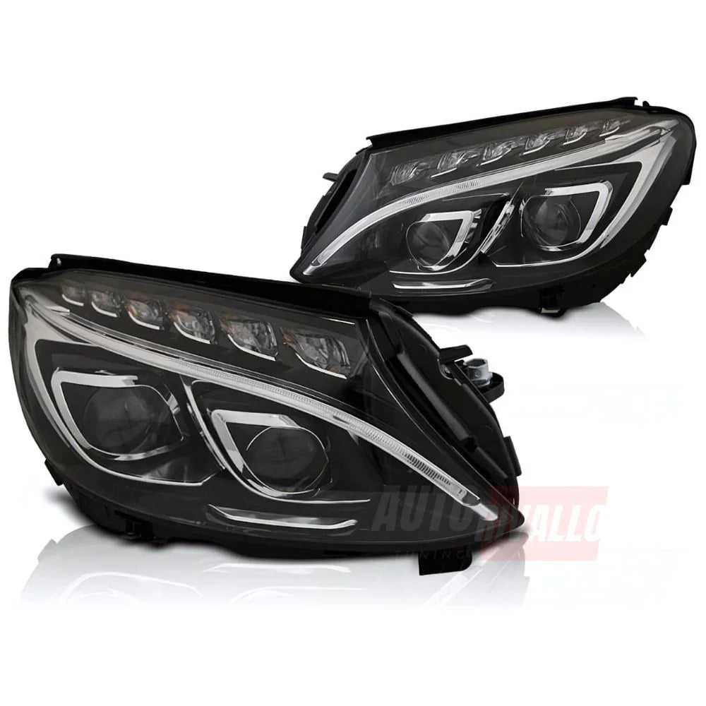 Mercedes C W205 2014-2018 Fari Anteriori Full LED Diurne - autorivallo