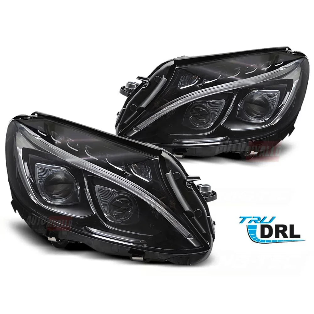 Mercedes C W205 2014-2018 Fari Anteriori a LED DRL TRU - autorivallo