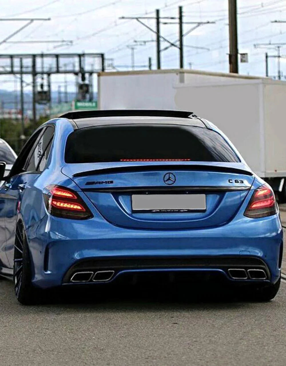 Mercedes Classe C W205 2014-2018 Spoiler Cofano AMG Design - autorivallo