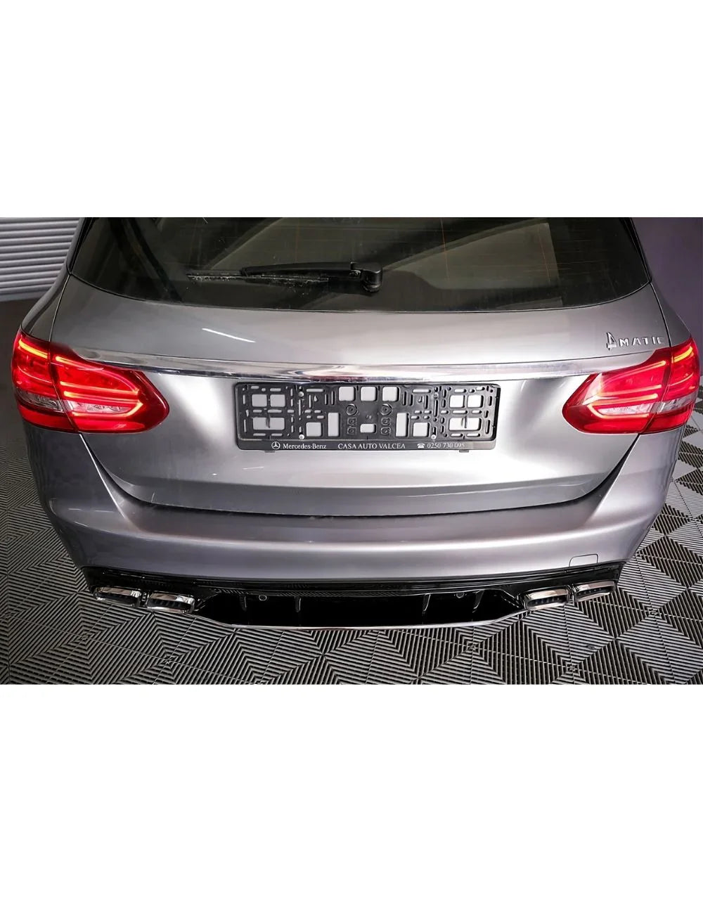 Mercedes C W205 2014-2021 Diffusore Posteriore AMG Line Sport - autorivallo