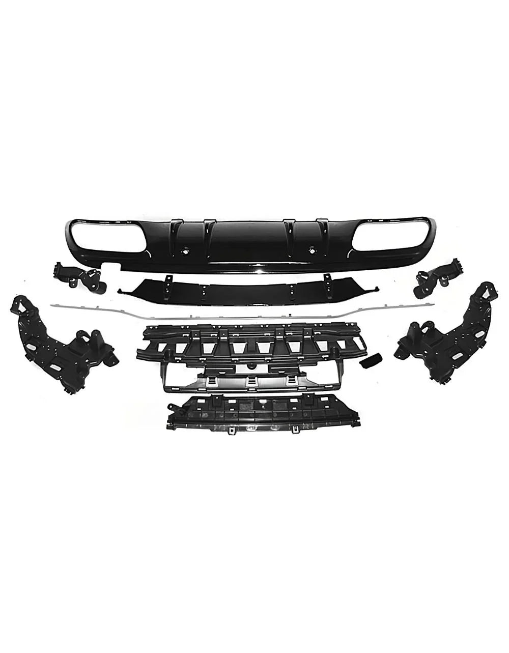 Mercedes C W205 2014-2021 Diffusore Posteriore AMG Line Sport - autorivallo