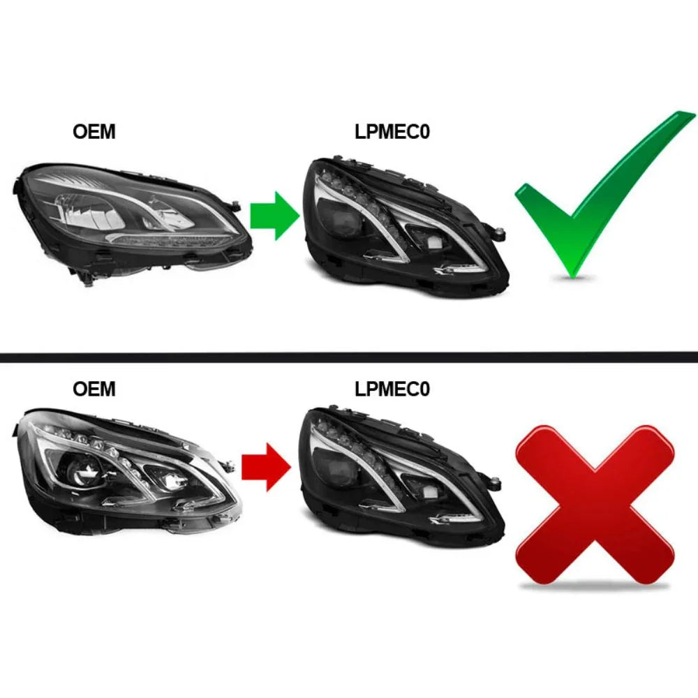 Mercedes Classe E W212 2013-2016 Fari Anteriori Full LED - autorivallo