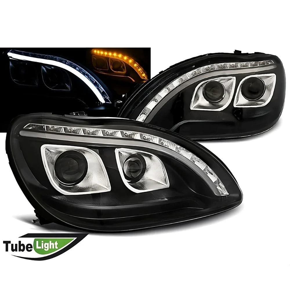 Mercedes Classe S W220 98-05 Fari Anteriori a LED Lightube - autorivallo