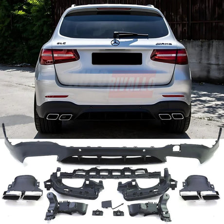 Mercedes GLC X253 SUV 16-19 AMG Line Diffusore AMG 63S Look - autorivallo
