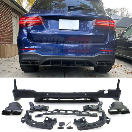 Mercedes GLC X253 SUV 16-19 AMG Line Diffusore AMG 63S Look - autorivallo