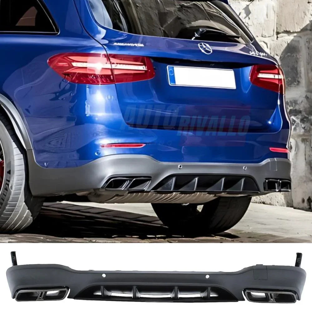 Mercedes GLC X253 SUV 16-19 Premium AMG Diffusore Posteriore - autorivallo