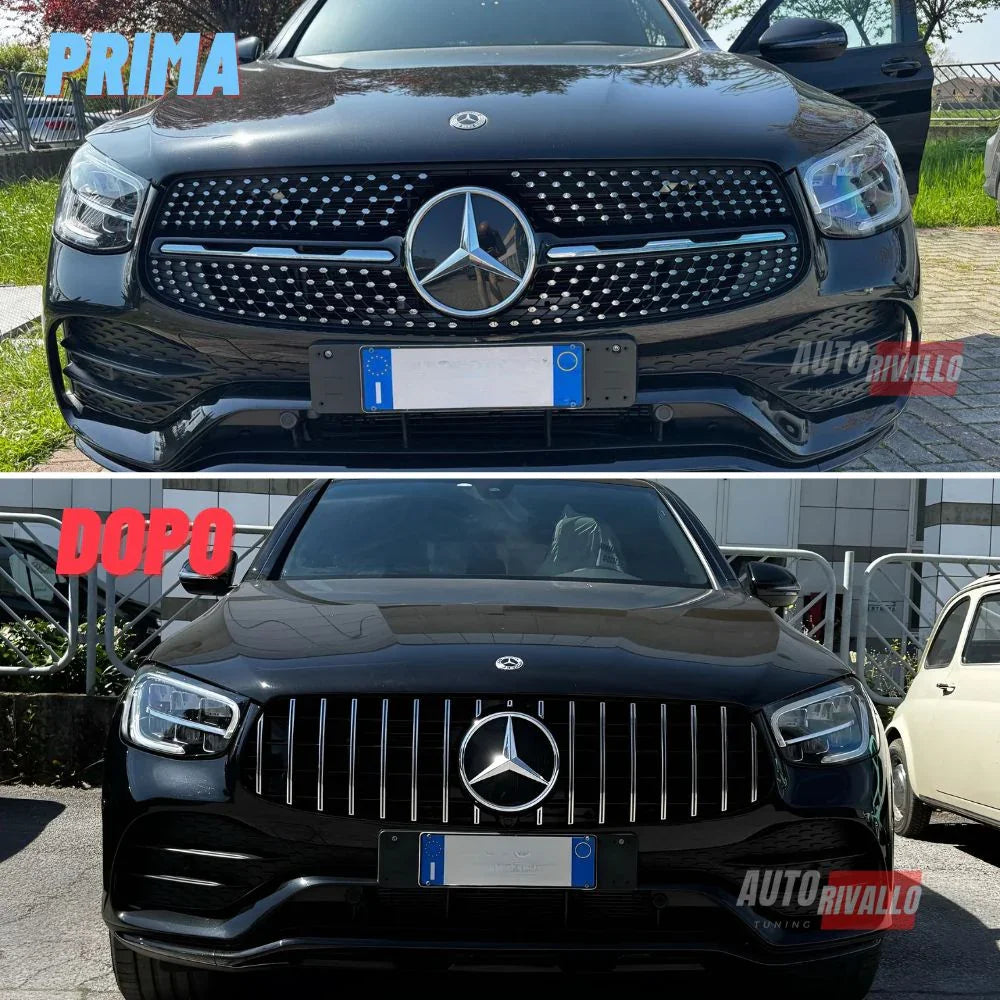 Mercedes GLC X253 C253 2019-2022 Griglia Anteriore AMG Look - autorivallo