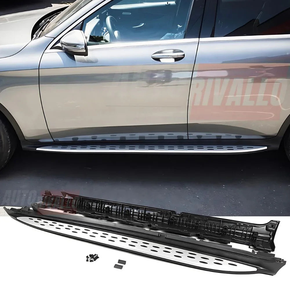 Mercedes GLC X253 C253 2019-2022 Pedane Laterali in Alluminio - autorivallo