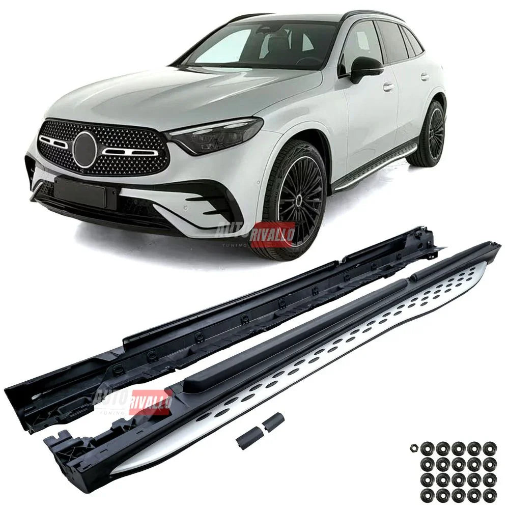 Protezione Paraurti Posteriore Cromata In Acciaio Inox Per Mercedes GLC 250 (2015-2018) - 2